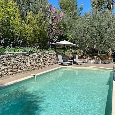 Rez De Jardin De Villa Avec Terrain Et Piscine Grasse Exterior foto